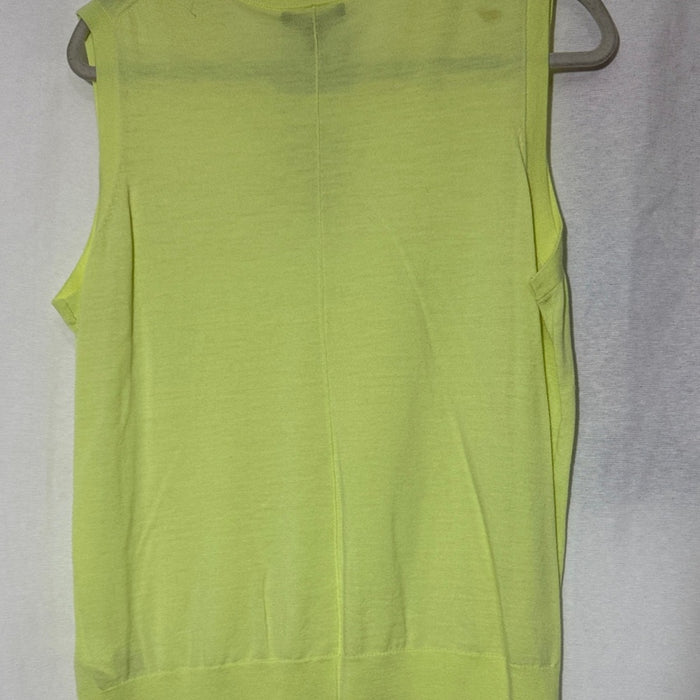 Banana Republic Neon Lime Knit Sleeveless Top