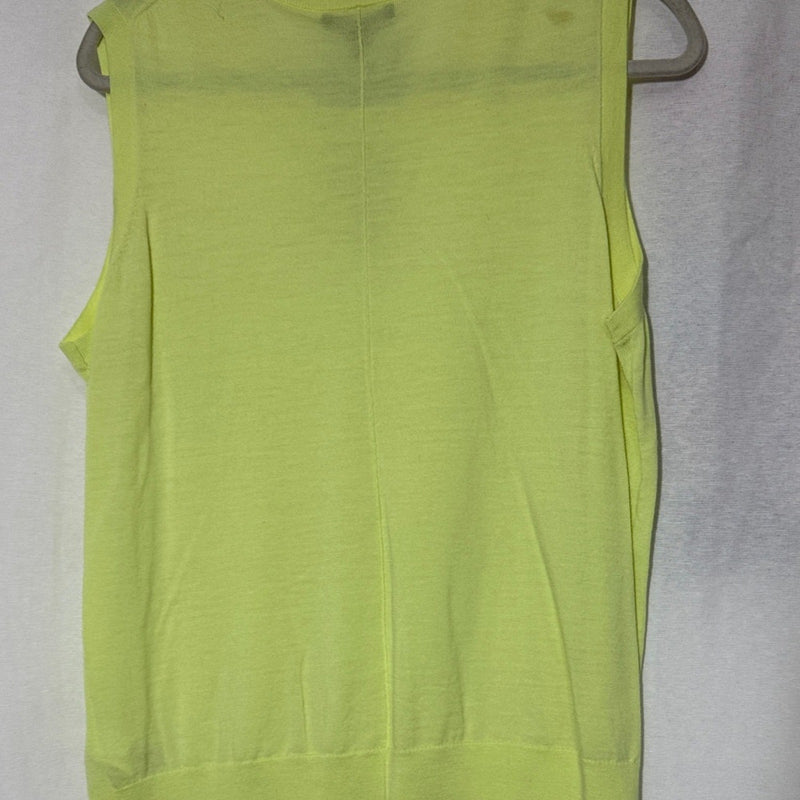 Banana Republic Neon Lime Knit Sleeveless Top