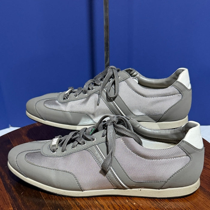 Hugo Boss Men's Silver and Grey Trainers Size 46 US 12