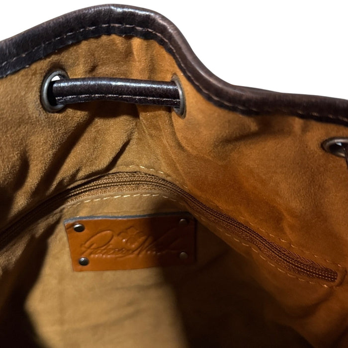 Patricia Nash Melrose Drawstring with Floret Key Fob Leopard Haircalf