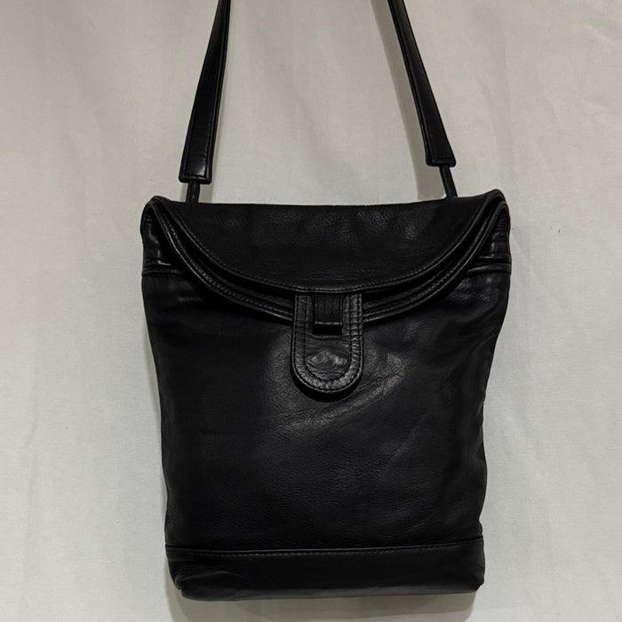 Jane Hopkinson Black Leather Shoulder Big (1989)