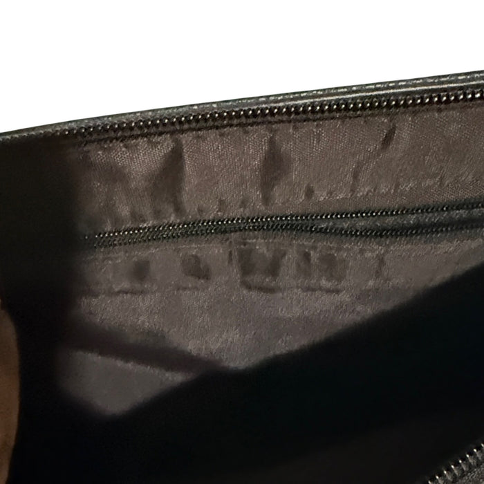 Montblanc Dark Brown Leather Meisterstuck North South Messenger Bag