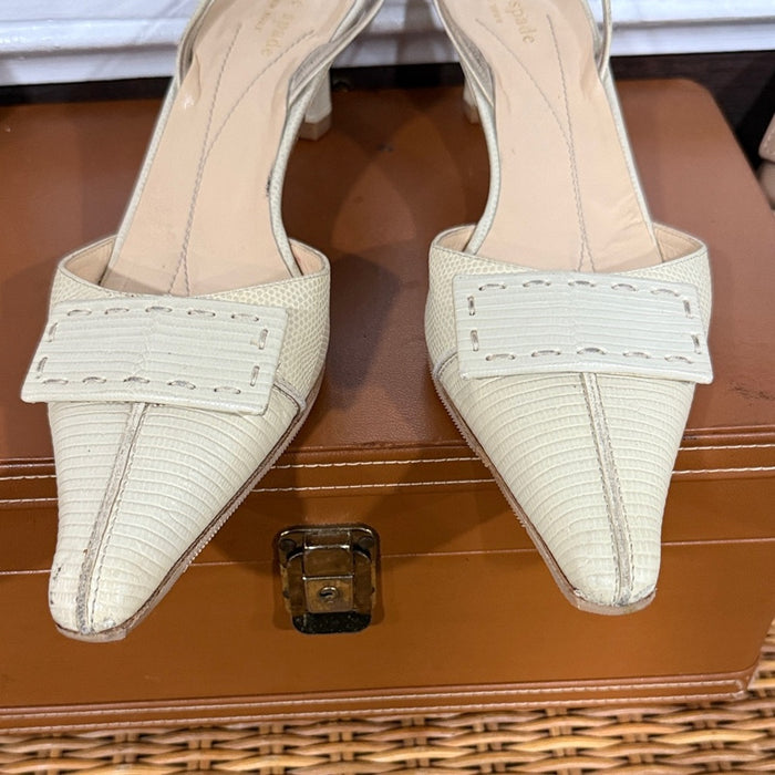 Kate Spade Cream Pointed Toe Heels