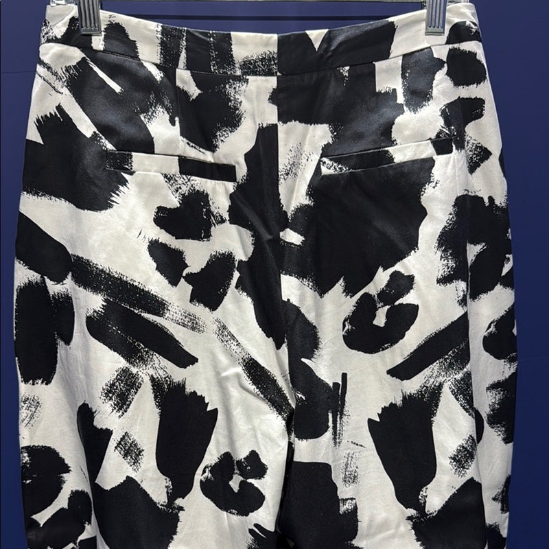 Kendall & Kylie Black and White Wide Leg Pants