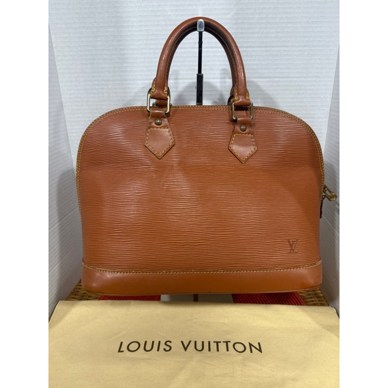 Louis Vuitton Tan Epi Alma Satchel W/Dustbag