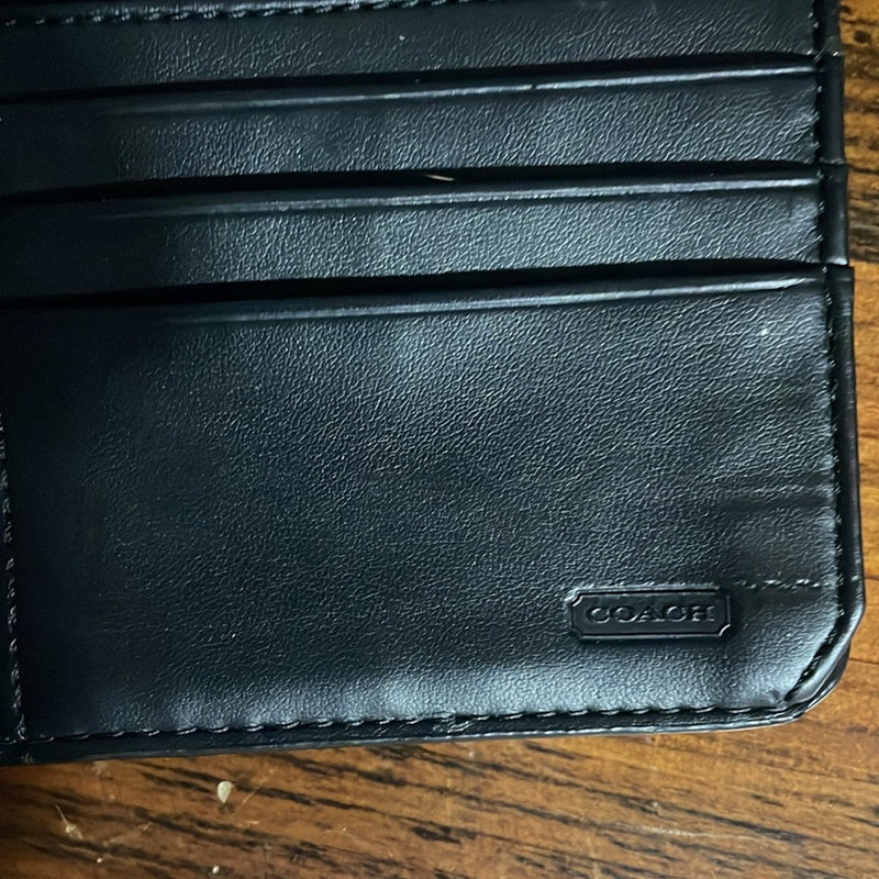COACH Black Ashley Leather Wallet