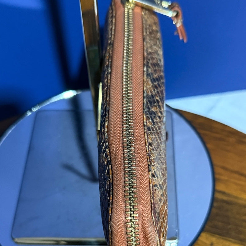 Badgley Mischka Tan Snake Print Men's Wallet