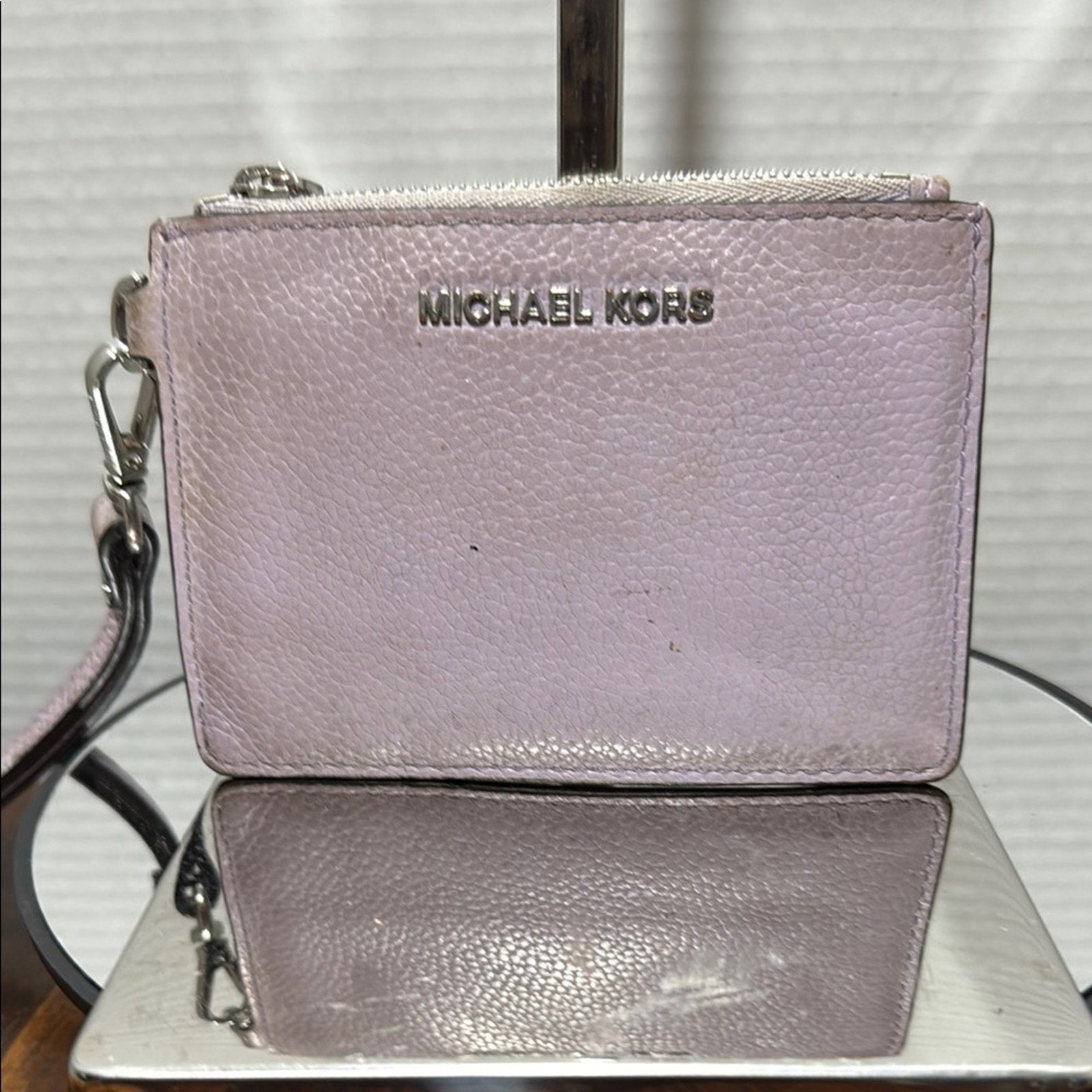 Michael Kors Lavender Leather Wristlet