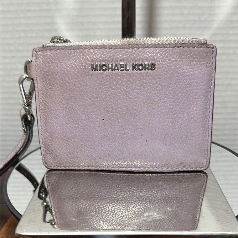 Michael Kors Lavender Leather Wristlet