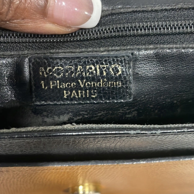 Morabito Black and Brown Leather Bag