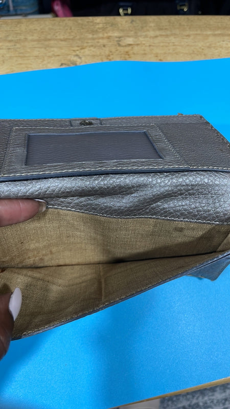 FENDI  Selleria Roman Leather Double Snap Bifold Long Wallet