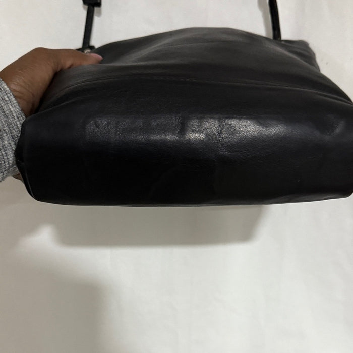 Jane Hopkinson Black Leather Shoulder Big (1989)