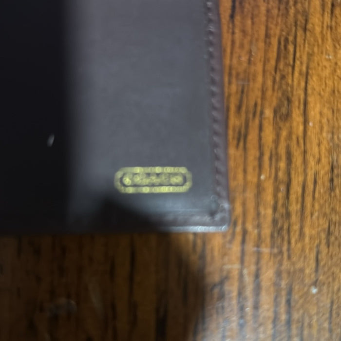 Coach B Leather Legacy Hampton SignatureI C Trifold Wallet & Checkbook Holder