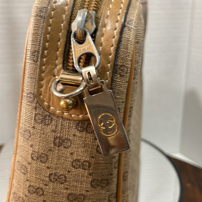 Gucci Brown Micro GG Camera Bag/crossbody Vintage Bundle
