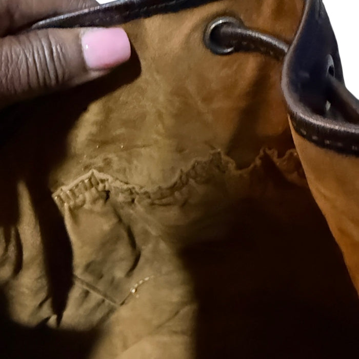 Patricia Nash Melrose Drawstring with Floret Key Fob Leopard Haircalf