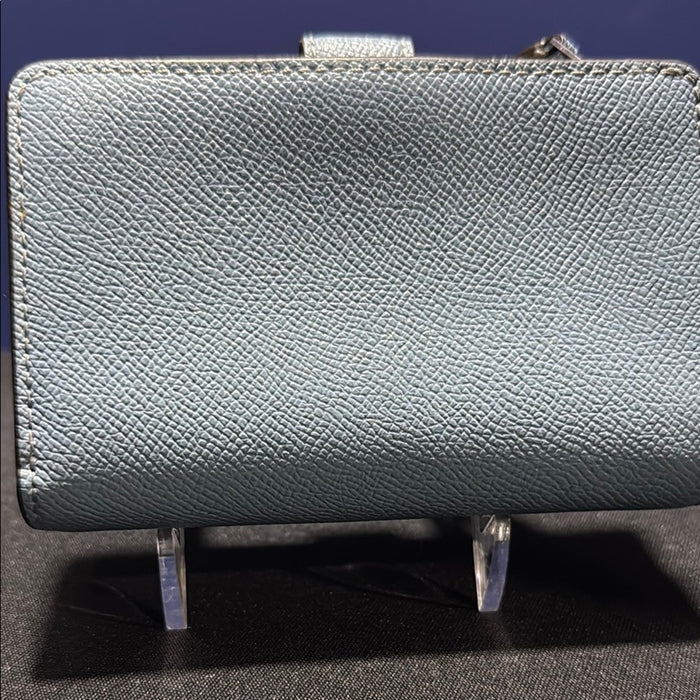 Coach Sky Blue Textured Wallet