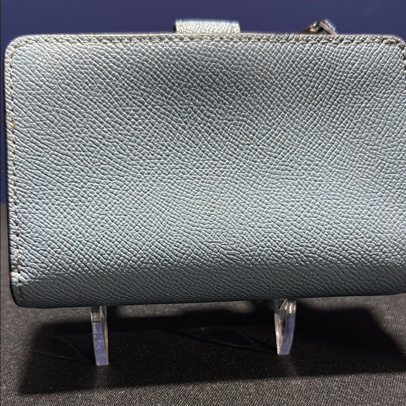 Coach Sky Blue Textured Wallet