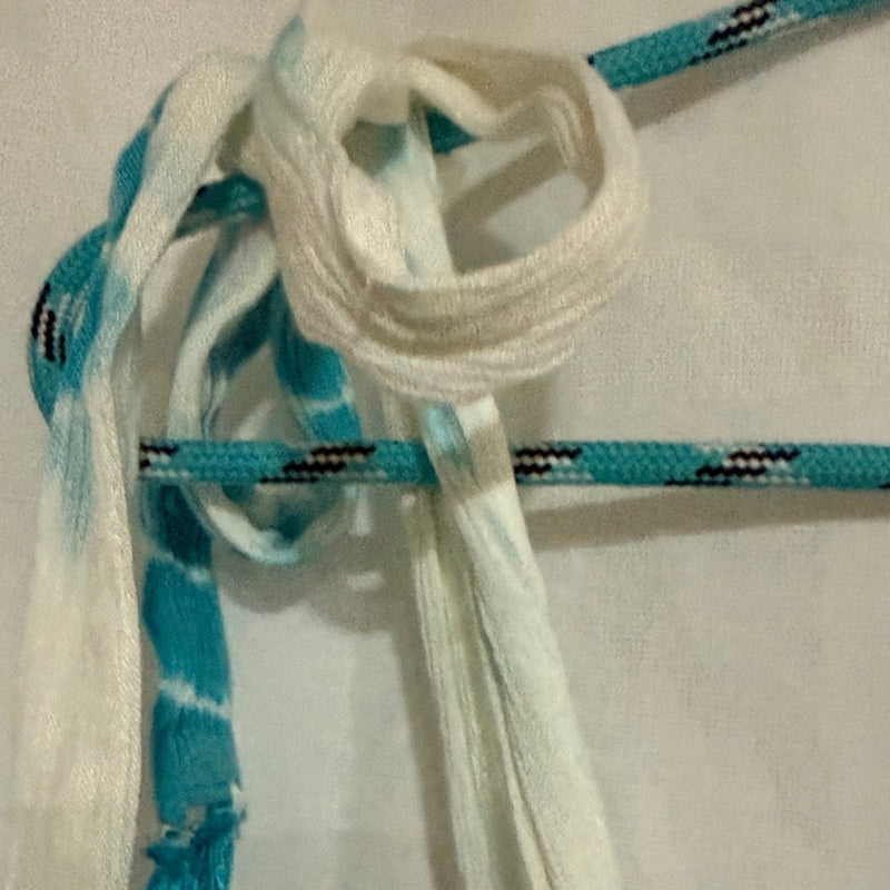 Turquoise Tie-Dye Maxi Dress with Adjustable Straps