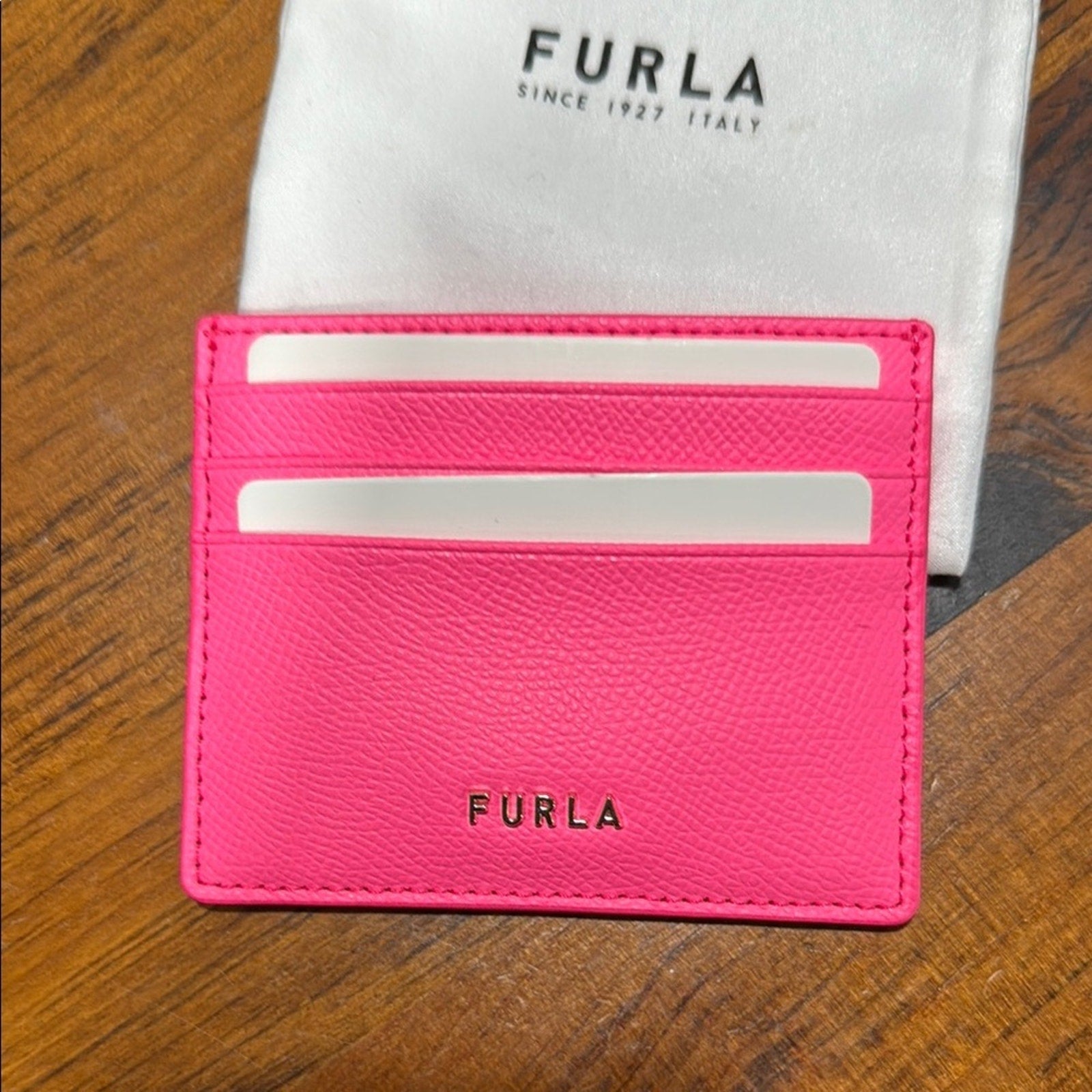 Furla Vibrant Pink Card Organizer