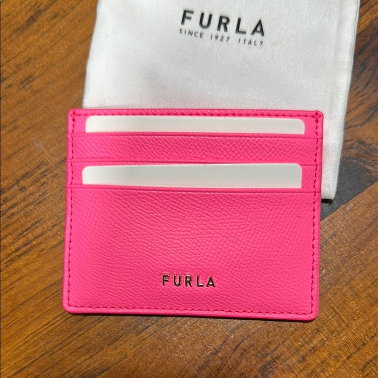 Furla Vibrant Pink Card Organizer