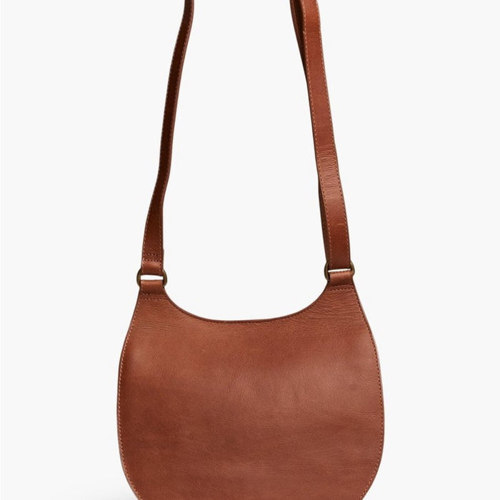 Able Tan Leather Crossbody Bag