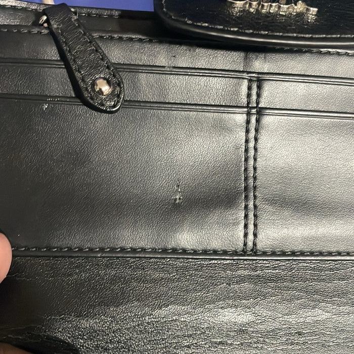 COACH Black Ashley Leather Wallet