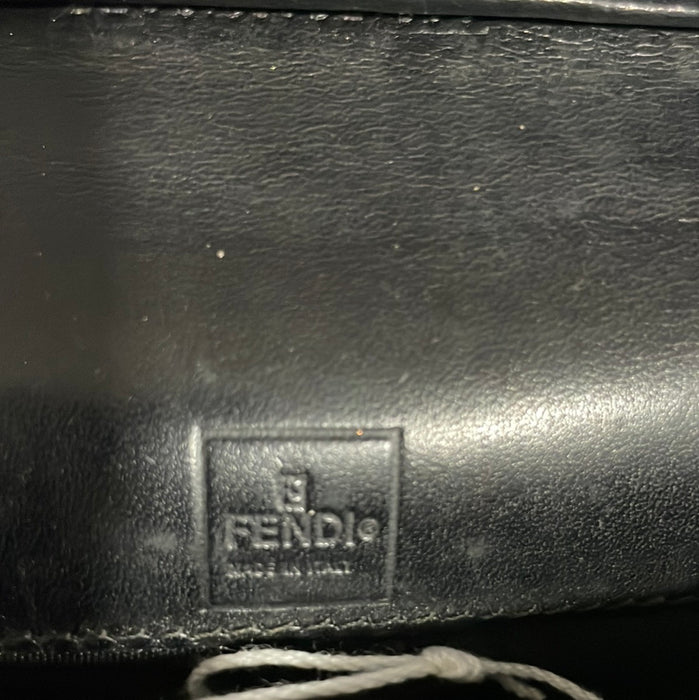 FENDI  Vintage Leather Snap Bifold Long Wallet