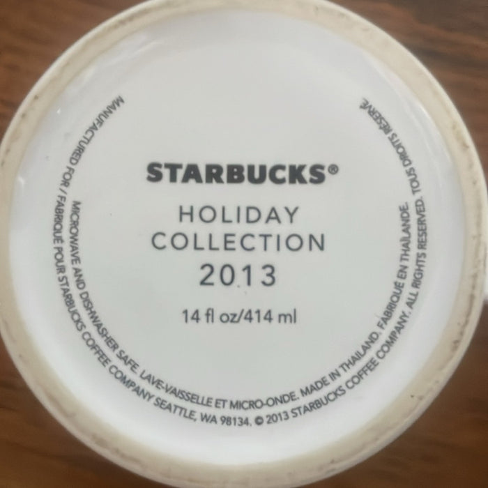 Starbucks Bundle Limited Edition Christmas Mug Collection w/small handmade cards