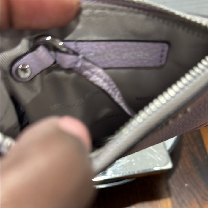 Michael Kors Lavender Leather Wristlet