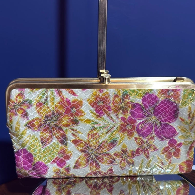 HOBO Floral Leather Wallet/Clutch