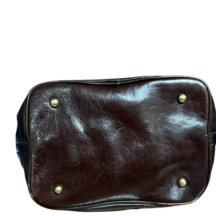 Patricia Nash Melrose Drawstring with Floret Key Fob Leopard Haircalf