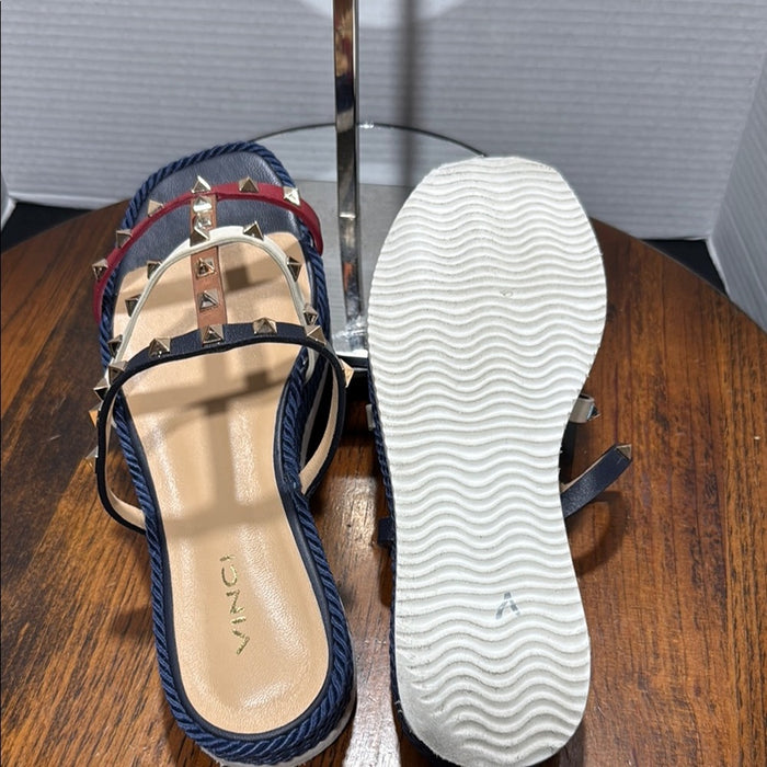 Vinci Seul Multicolor Multi Strap Flat Women Sandal