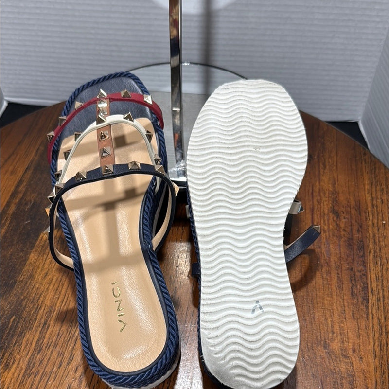 Vinci Seul Multicolor Multi Strap Flat Women Sandal