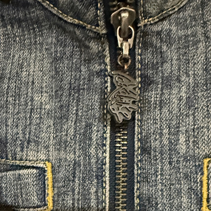 Akademiks Jeanius Denim Jacket with Black Accents