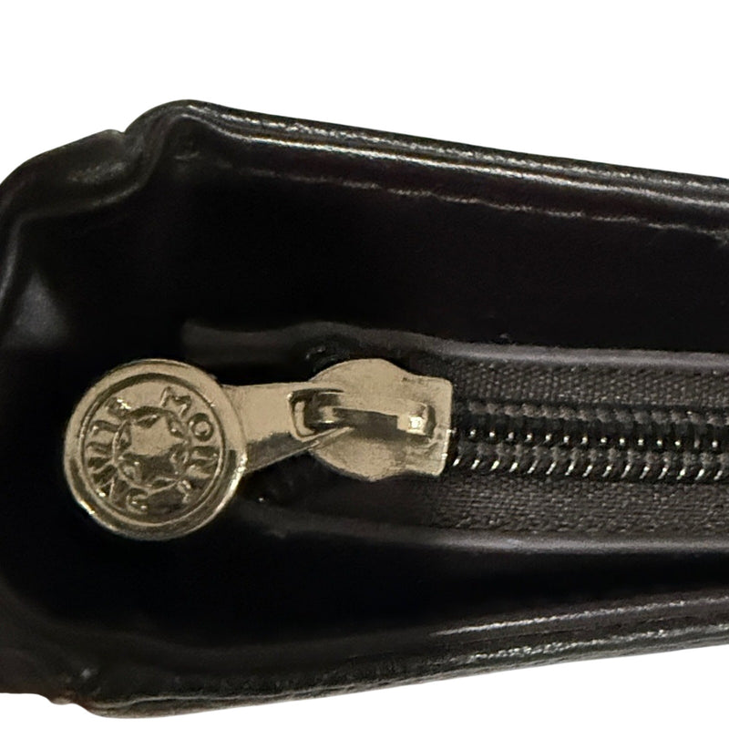 Montblanc Dark Brown Leather Meisterstuck North South Messenger Bag