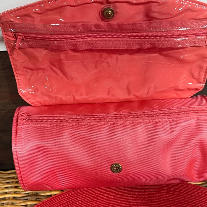 YSL Yves Saint Laurent Paris Make-Up Pouch Coral