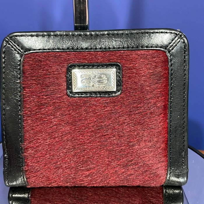 Brighton Leather and calf bifold with zipper