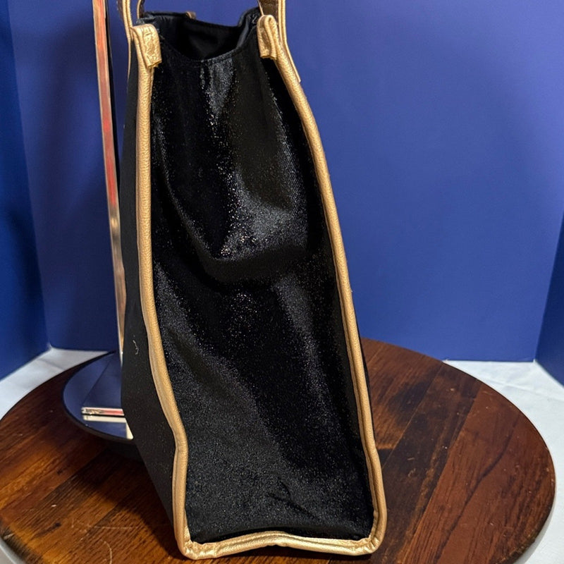 Jimmy Choo Black and Tan Tote Bag