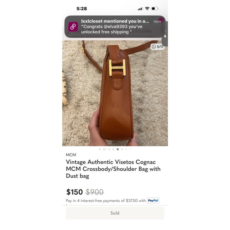 Vintage Authentic Visetos Cognac
MCM Crossbody/Shoulder Bag with Dust bag