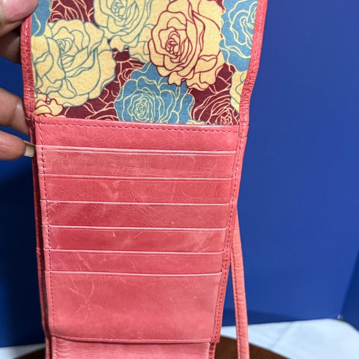 HOBO Pink Leather Crossbody Bag
