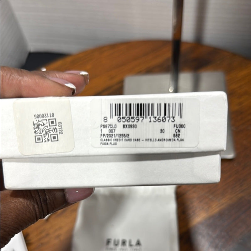 Furla Vibrant Pink Card Organizer