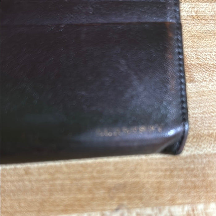 Burberry Dark Brown Leather Clutch