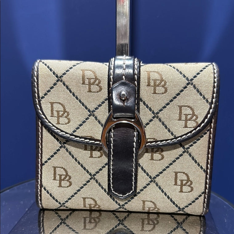 Dooney & Bourke Tan and Black Wallet