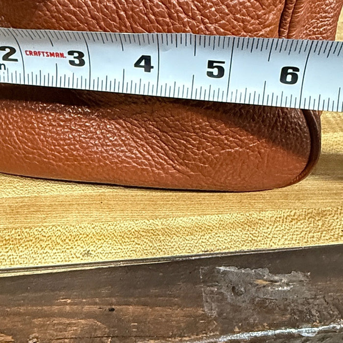 MIU MIU BROWN LEATHER BOSTON BAG