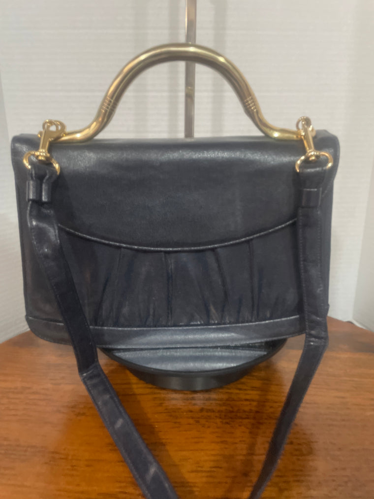 Vintage Zenith Blue Leather Bag