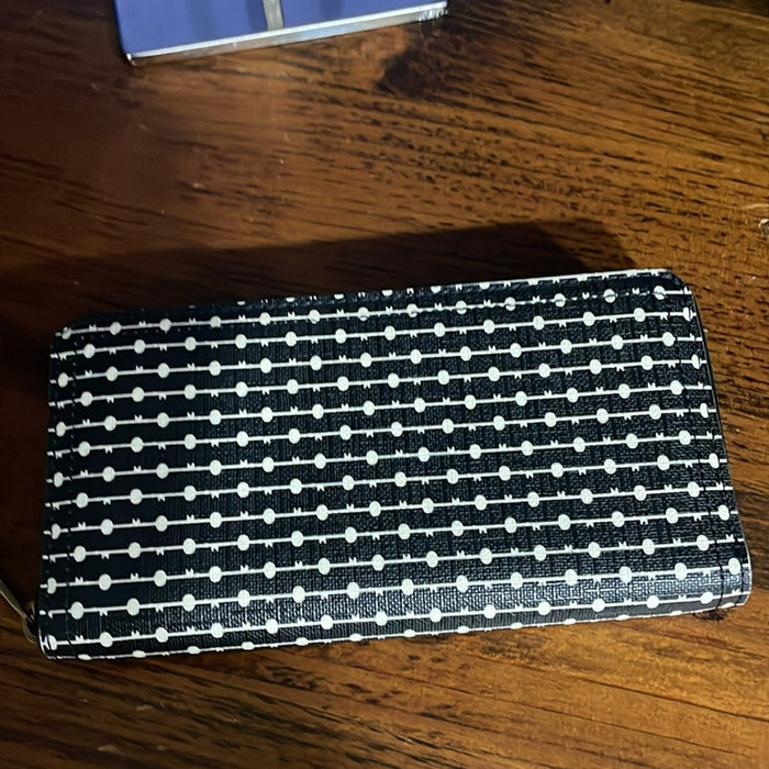 FOSSIL Logan RFID Zip Around Clutch Black Stripe Buy bags