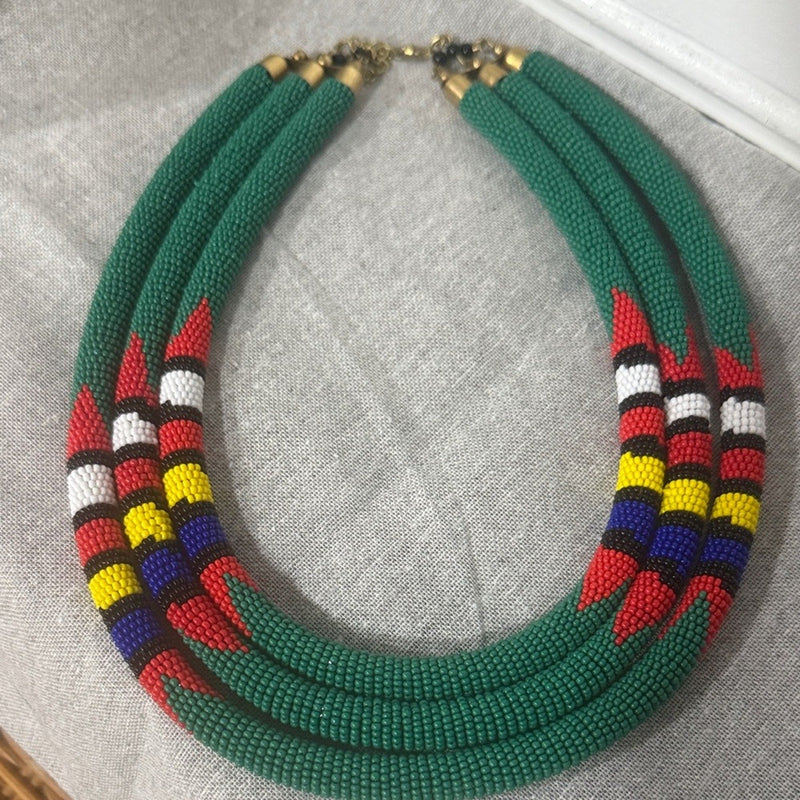 Women's 3 Layer Beaded Necklace