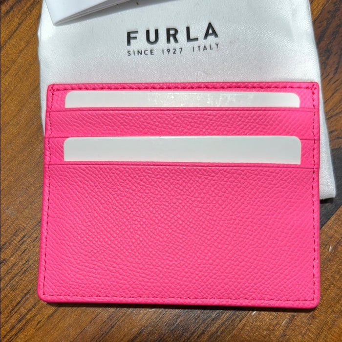 Furla Vibrant Pink Card Organizer