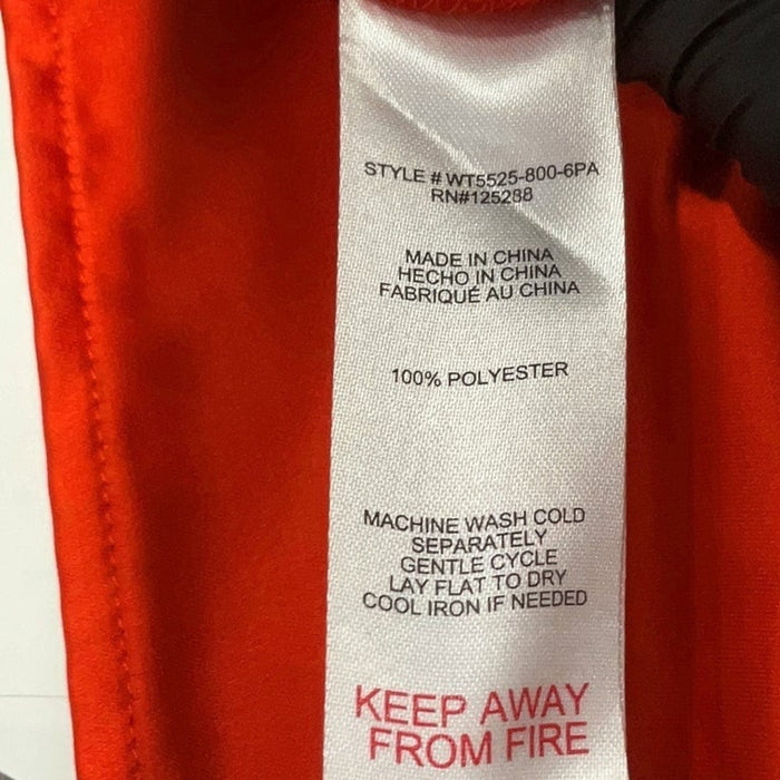 J. Jason Wu orange/red satin midi slip dress