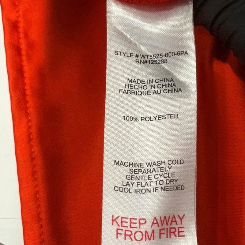 J. Jason Wu orange/red satin midi slip dress